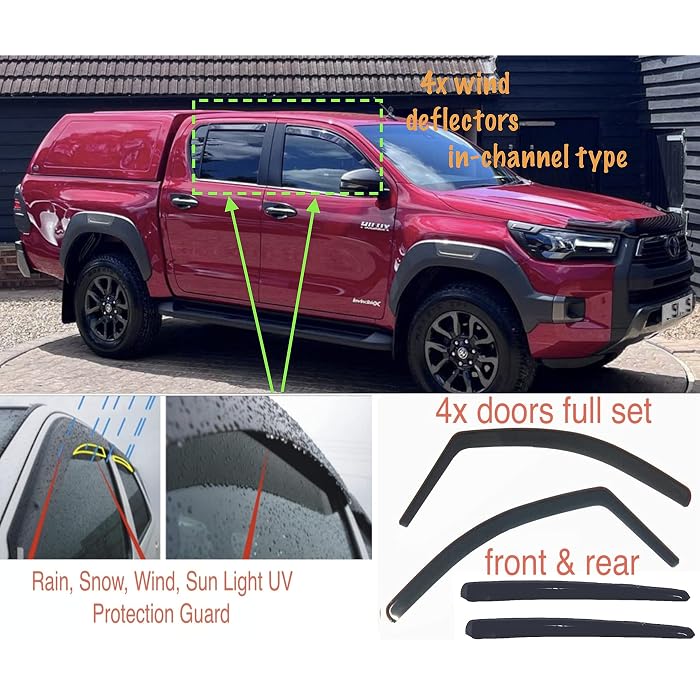 Deflettore Cofano Toyota Hilux 2012-2015 - Protezione Da Insetti E ...