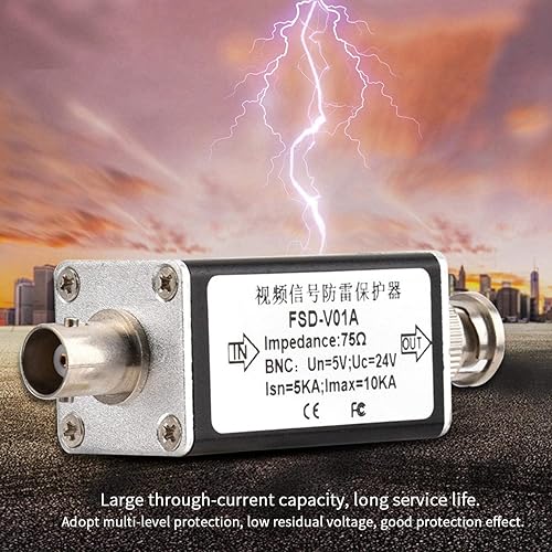 Miniatura 3 de Protector de sobretensiones para cámara CCTV Video BNC, dispositivo de protección contra sobretensiones 24 V