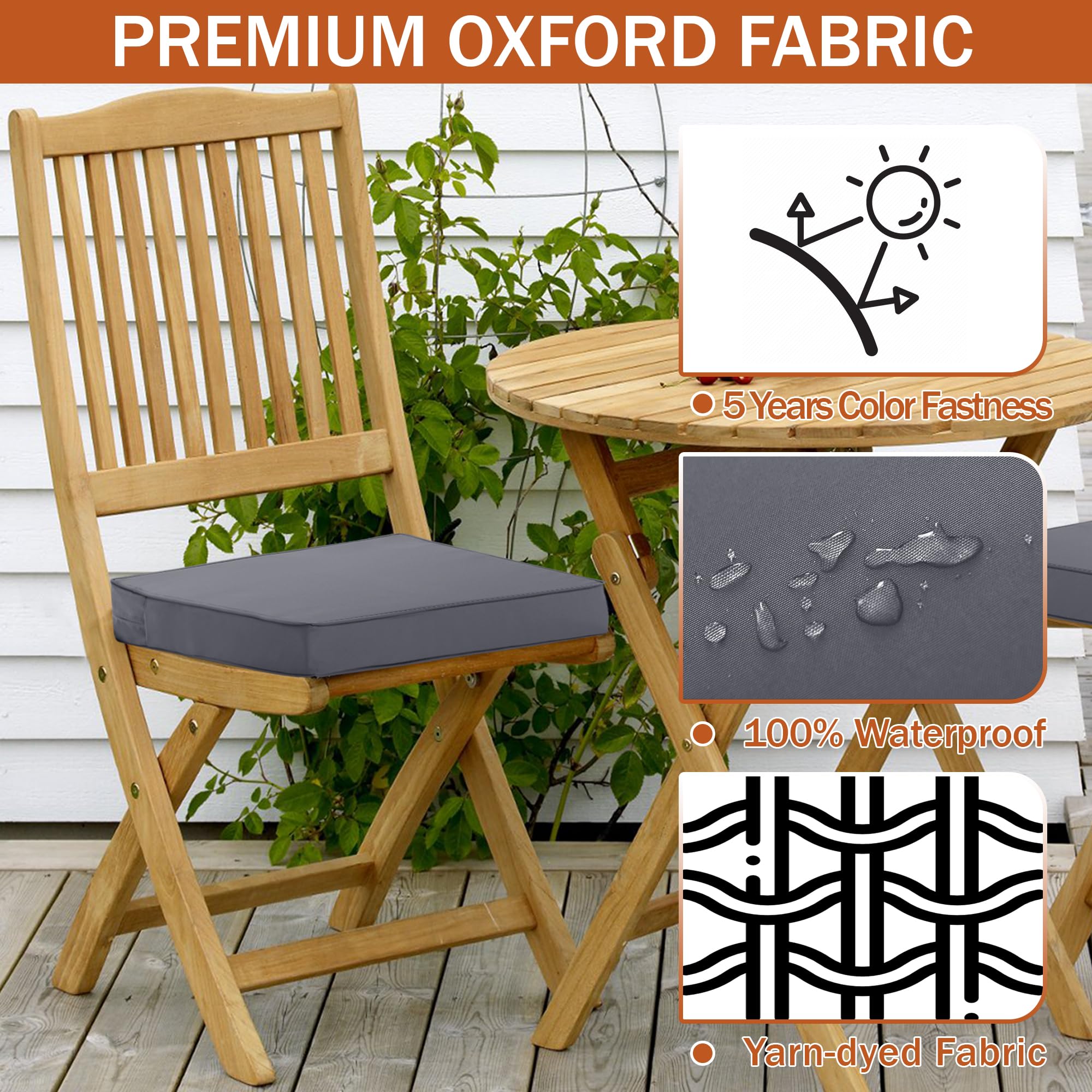 Patio Furniture Cushions Comcaver Outdoor Chair Cushions 22 X 22