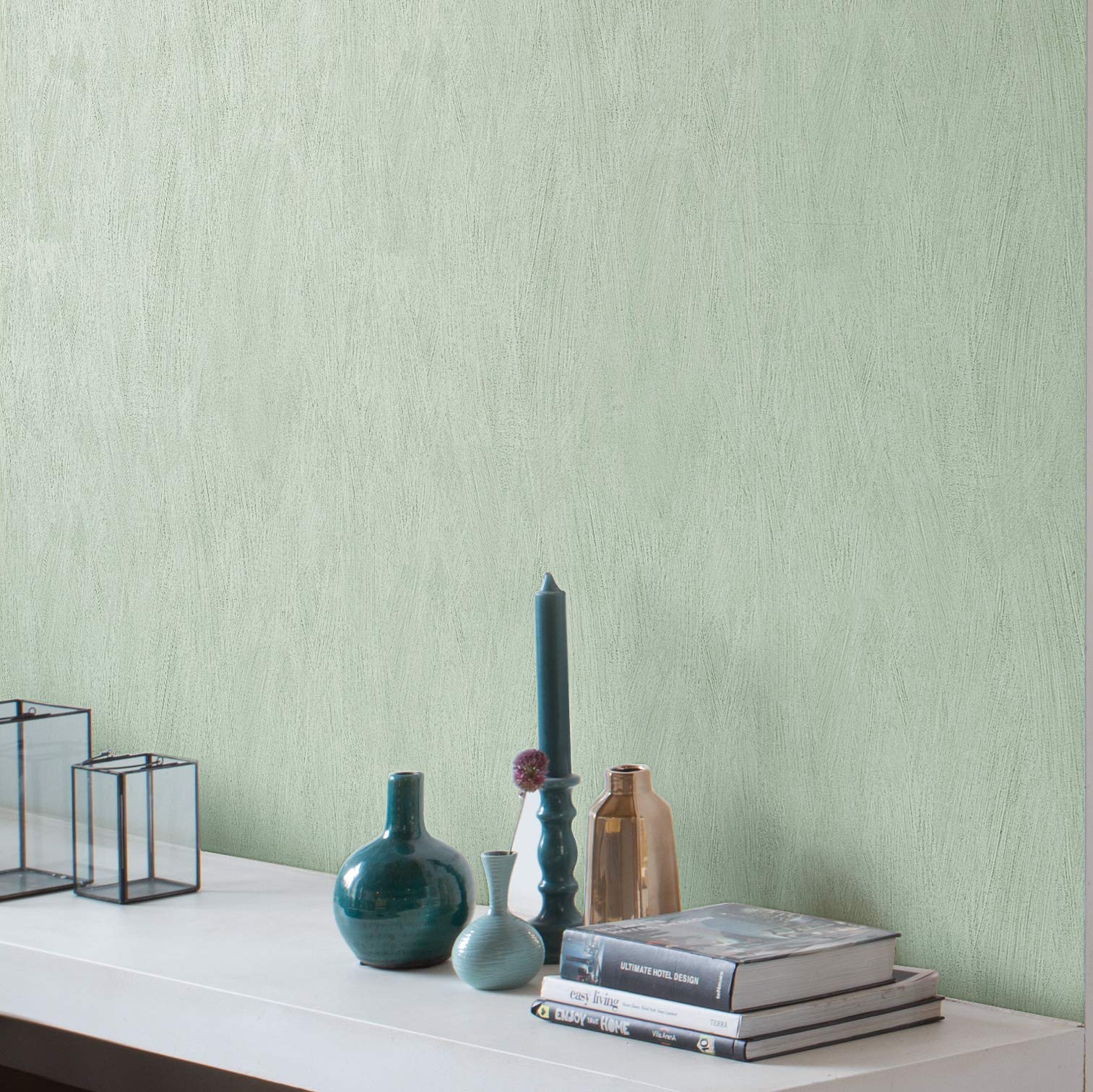 Rasch Tapeten Non Woven Wallpaper (universell) Green 10,05 m x 0,53 m #ROCKNROLLE 540840, 53 x 53 cm - Image 2