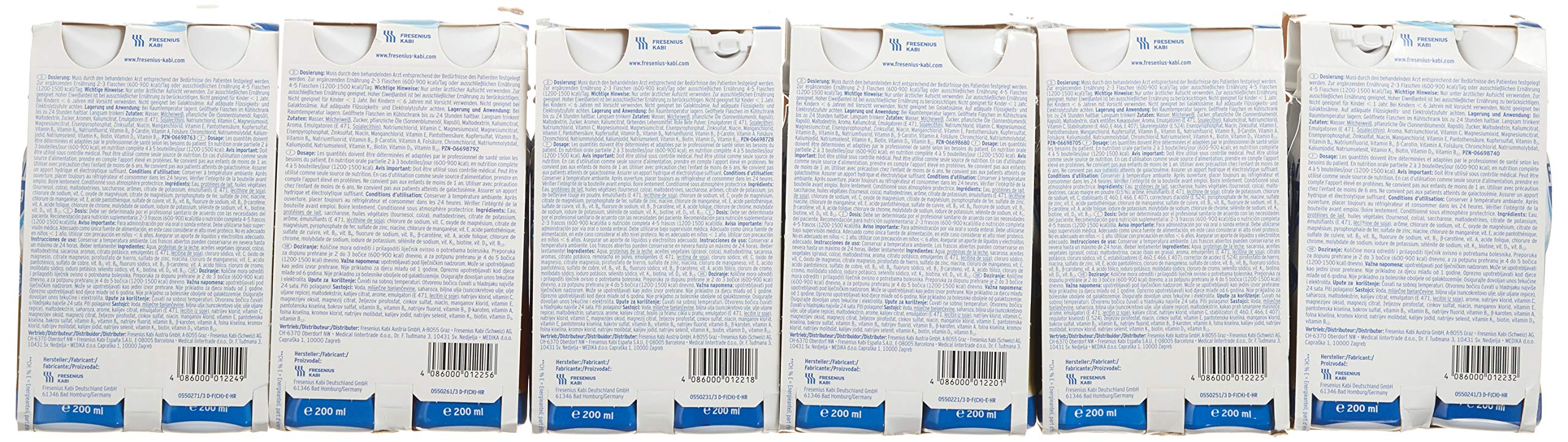 Fresubin Fresenius Kabi Deutschland GmbH Protein Energy Drink Mischkarton Trinkflasche, 6X4X