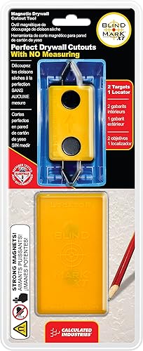 Miniatura 6 de Calculated Industries  Blind Mark 8105  Caja eléctrica para panel de yeso herramienta de recorte y objetivos con 3 potentes localizadores de tierras
