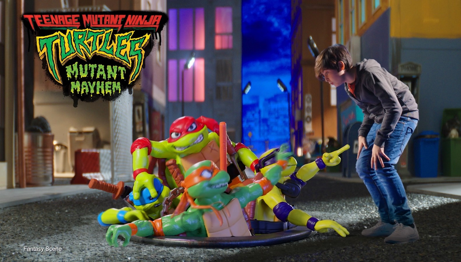 Giochi Preziosi - Raffaello Tartarughe Ninja Caos Mutante Raffaello In Versione Action Figure Base Articolata Da 12 Cm Personaggio Con Armi Da Combattimento Per Bambini Dai 4 Anni