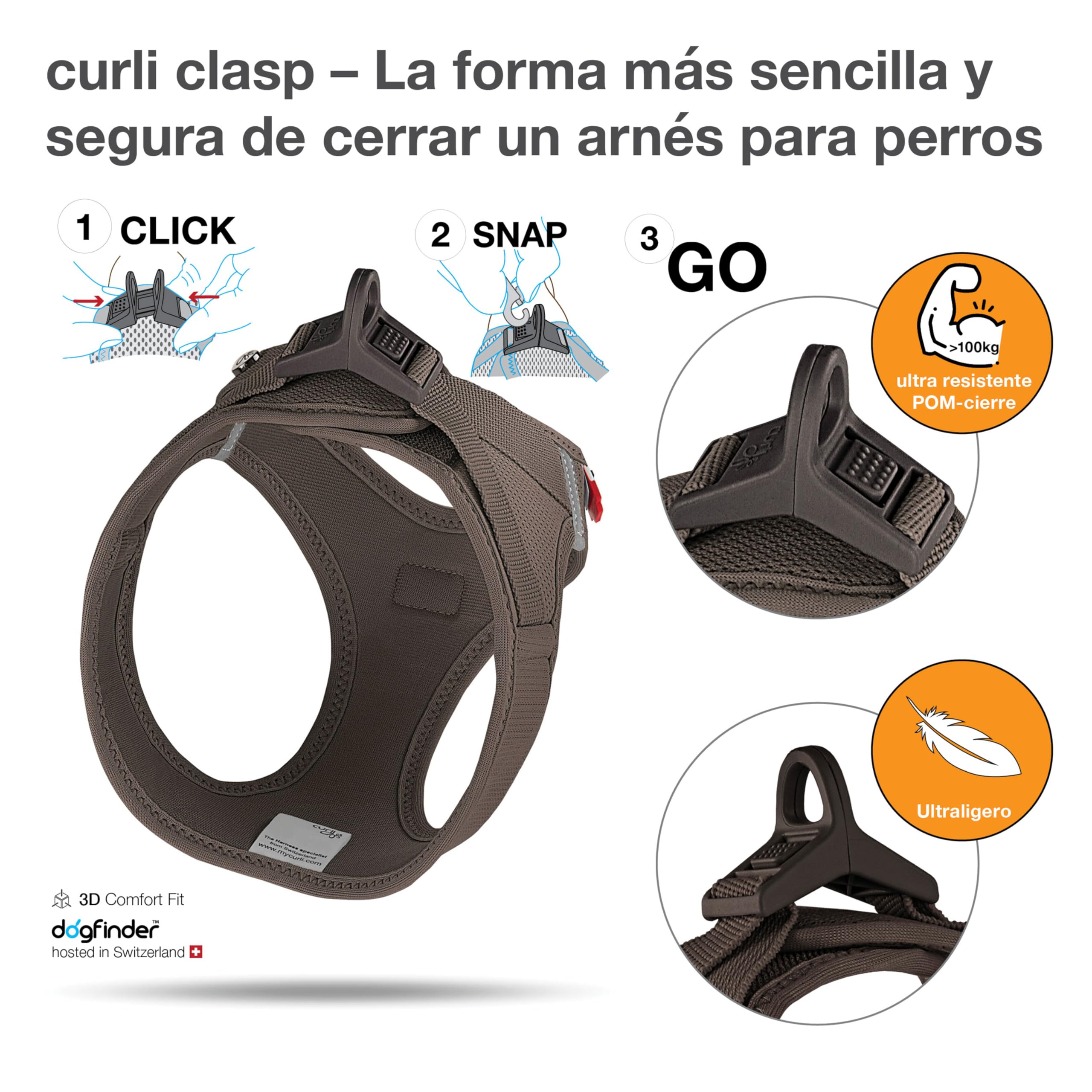 Vest Harness curli Clasp Air-Mesh Brown XS — view 3