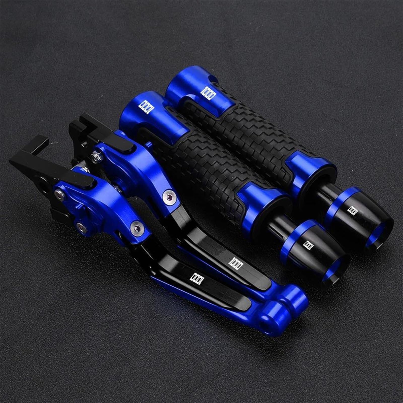 TGVSELPJ Motorcycle Part Motorcycle Handle Bar Extendable Folding Brake Clutch Lever Handlebar for H-onda CBR1000RR CBR 1000RR SP FIRE 2008-2016(Blue 1)