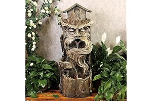 Captivating Outdoor Lighted Cascading Waterfall Fountain