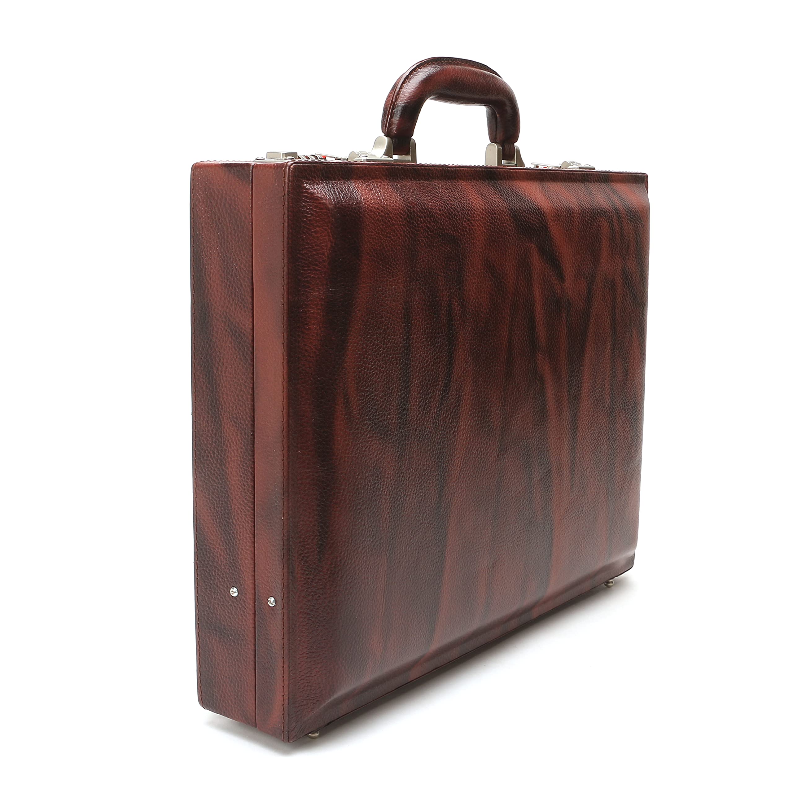 c comfort Genuine Leather Briefcase with Combination Lock-picture-55