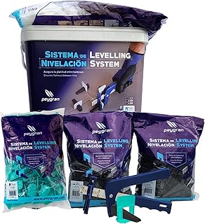 Peygran Tile Leveling System Super KITIncludes Pliers/Tool, 400 Clips, 2...