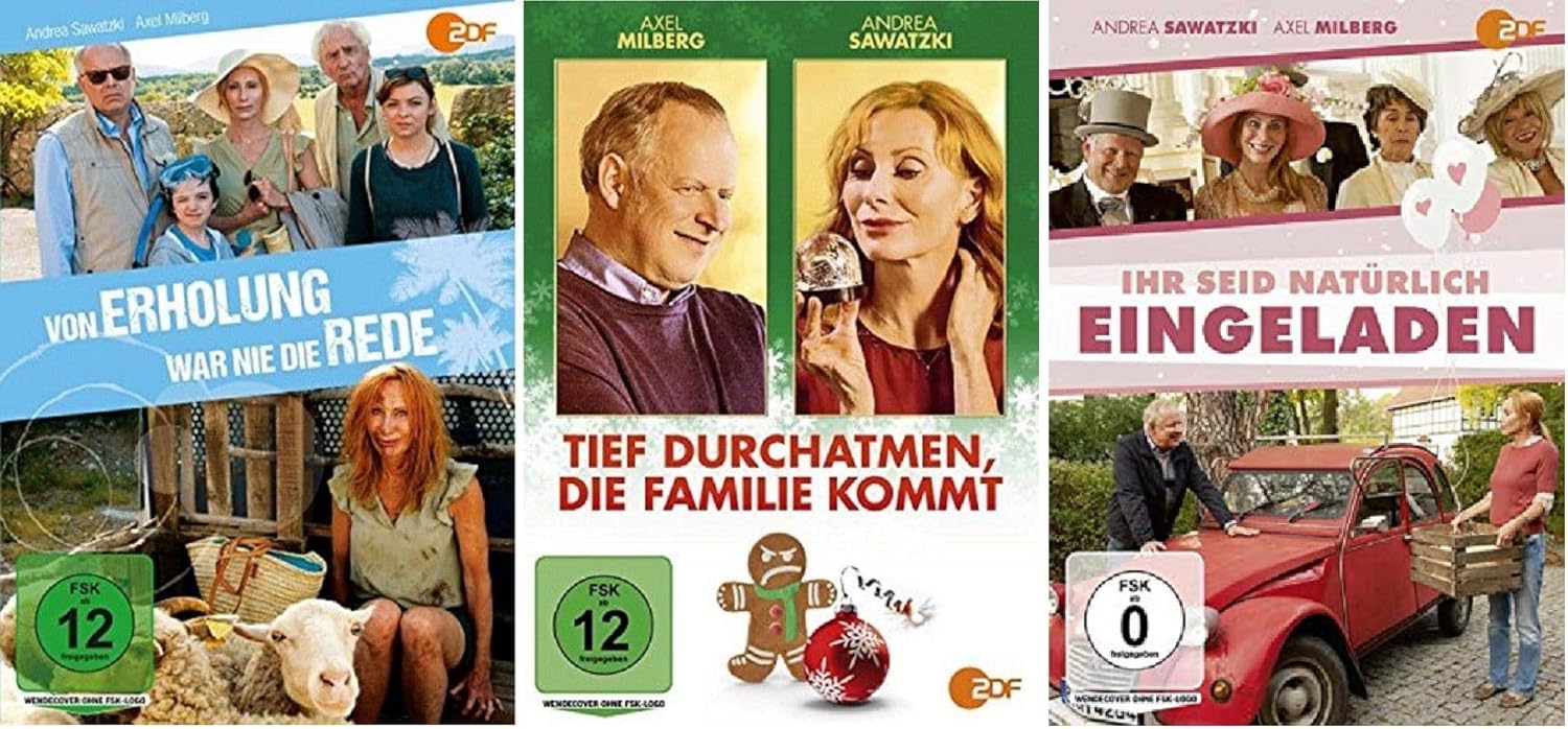 Andrea Sawatzki 3er DVD Set / Von Erholung war nie die Rede + Tief durchatmen, die Familie kommt