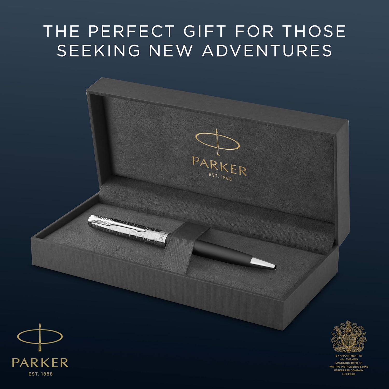 Parker Sonnet Ballpoint Pen | Legacy of Flight | Chrome Trim | Medium Point | Gift Box