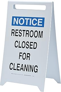 Brady 47251, Flr Stnd, Rest Rm Clsd,20X12,Blk/Blu/Wht, 20