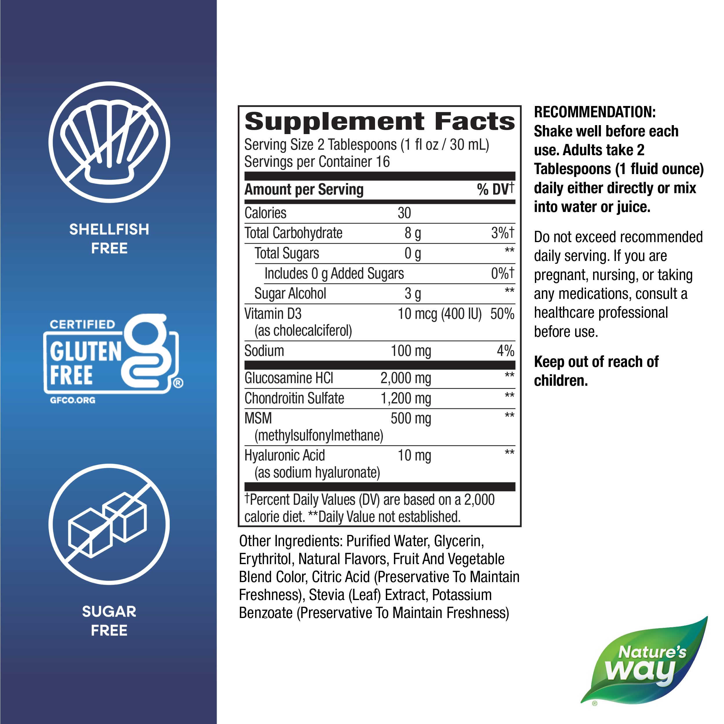 Nature's Way Joint Movement Glucosamine Liquid, Chondroitin, Berry, 16 oz — Amazon image 7