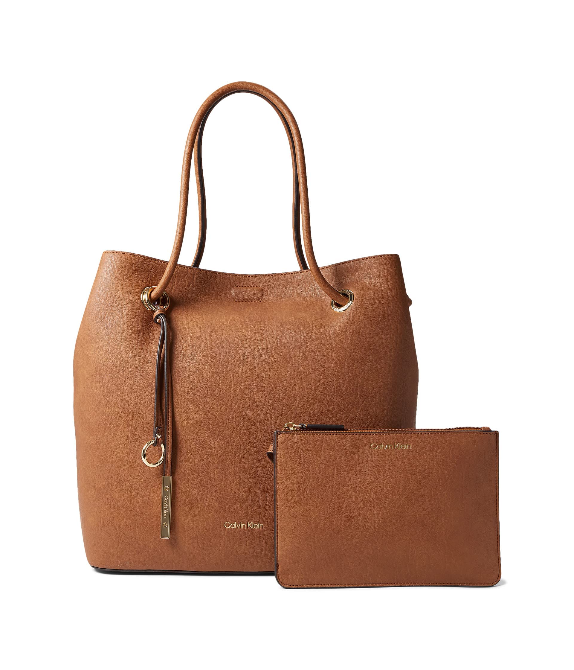 Calvin Klein Gabrianna Bubble Lamb Novelty Tote Caramel One Size