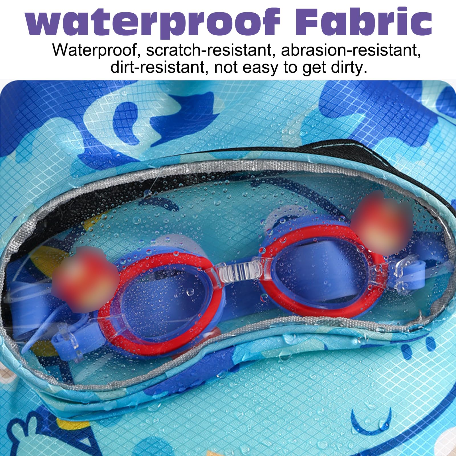 KASESSS Swimming Bags for Kids Waterproof Drawstring Gym Bag - Image 4