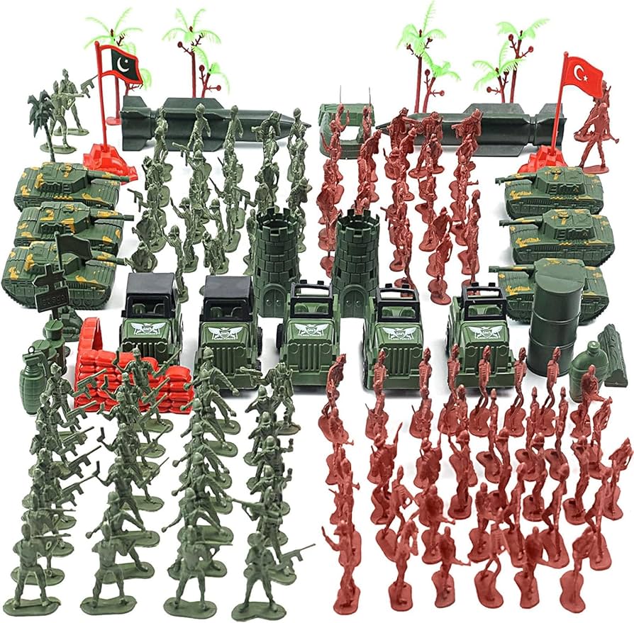 Amazon.com: AMOR PRESENT 277 PCS Army Men Military Playset, Army