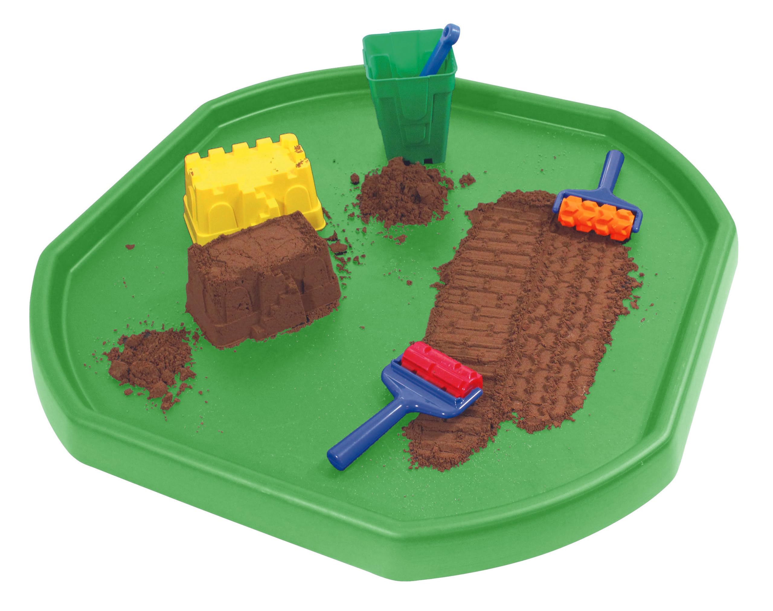 TENLITE Multipurpose Large Durable Plastic Tuff Tray for Cement Mixing, Plaster, Messy Crafts & DIY - Pack of 1, Lime Green