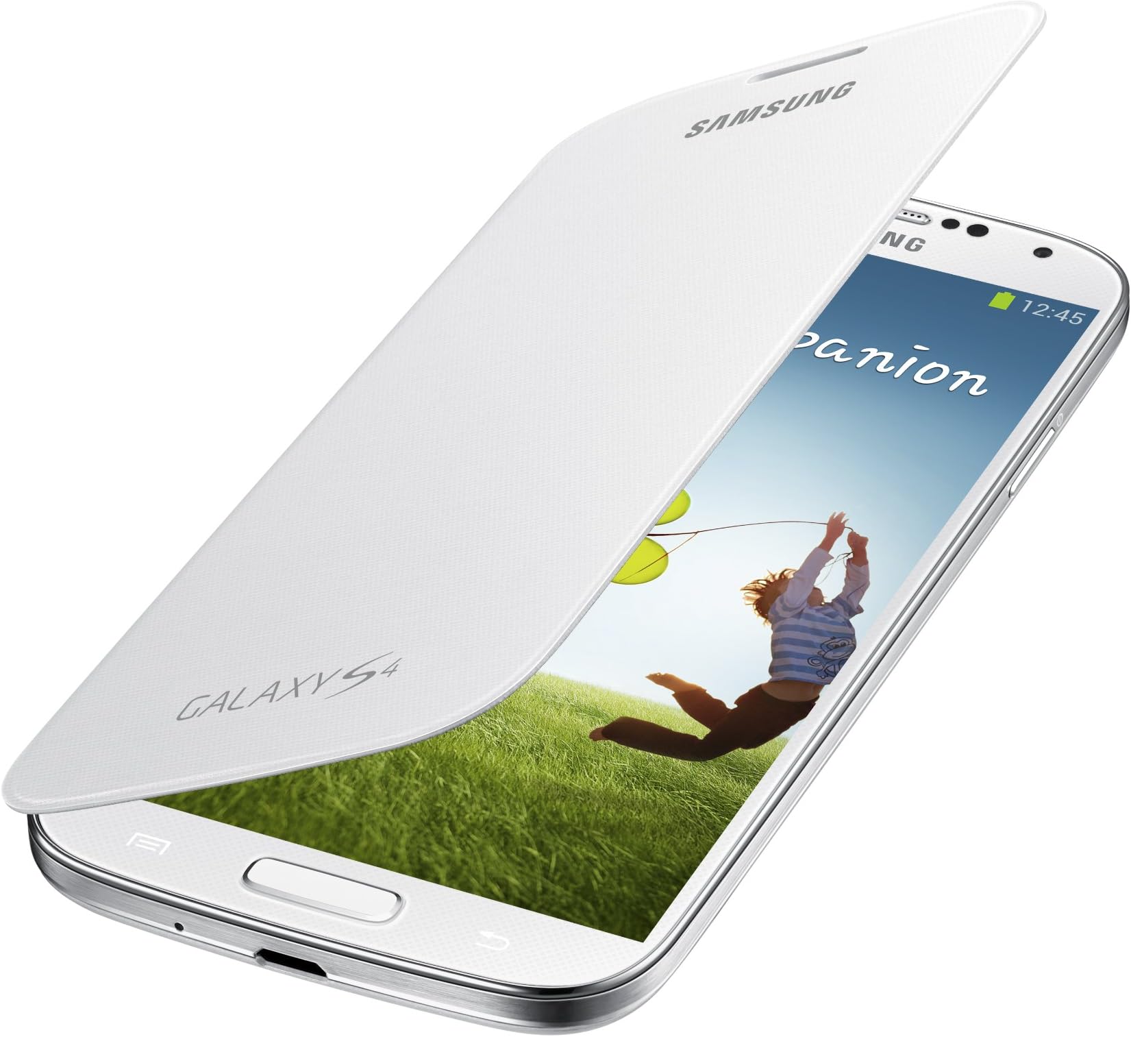 Samsung Galaxy S4 Flip Cover Folio Case (White)