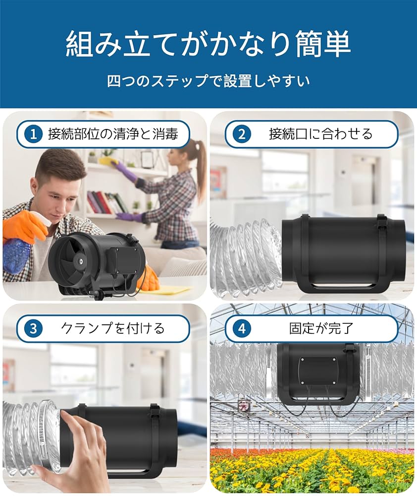 フレキシブルダクト ハンディジェット セット Amazon | Hon&Guan フレキシブルダクト 換気用 ダクトホース