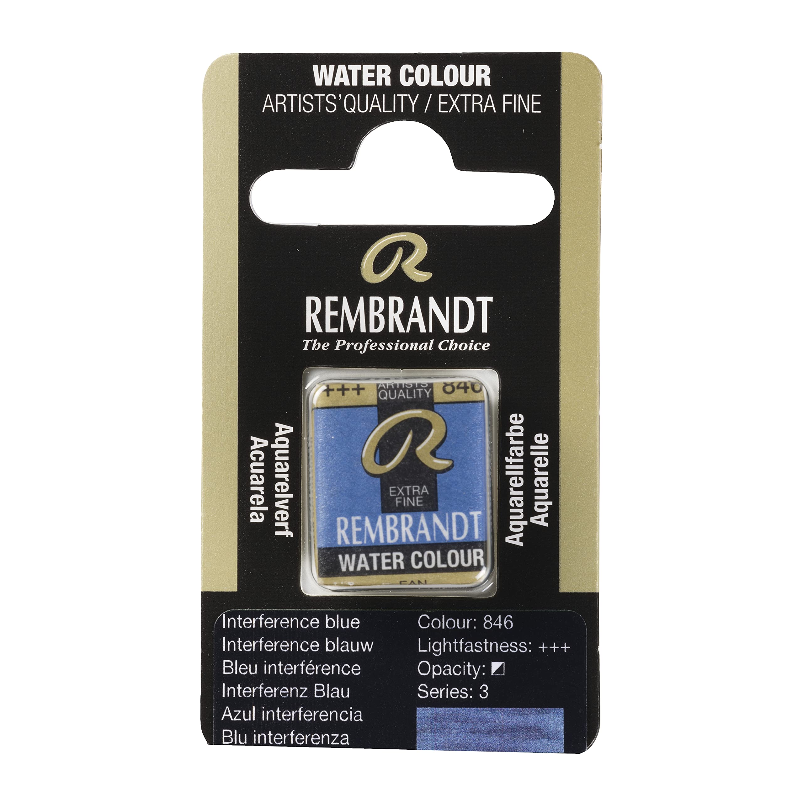 Rembrandt Interference Blue Watercolour Pan 846 (05868461)