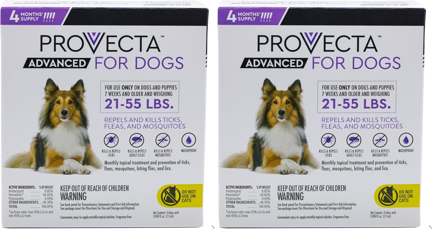 4 Doses Advanced for Dogs, Large/21-55 lb (Pack of 2)