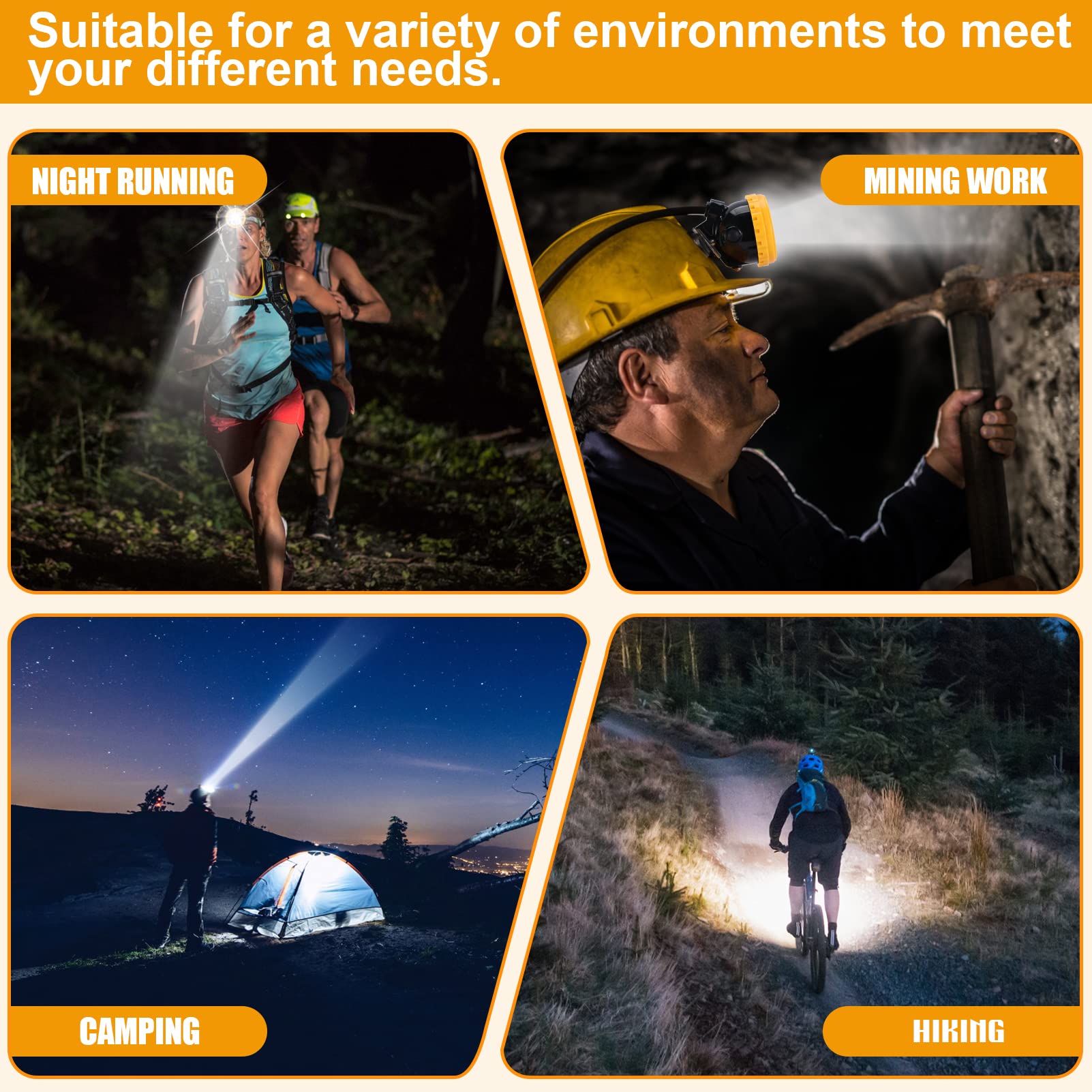 Wiederaufladbare LED-Stirnlampe mit hoher Helligkeit für Bergbau, Superhell, wasserdicht, explosionsgeschützt, unterirdischer Scheinwerfer für Kohlebergbau, Tunnel, Lagerstätten