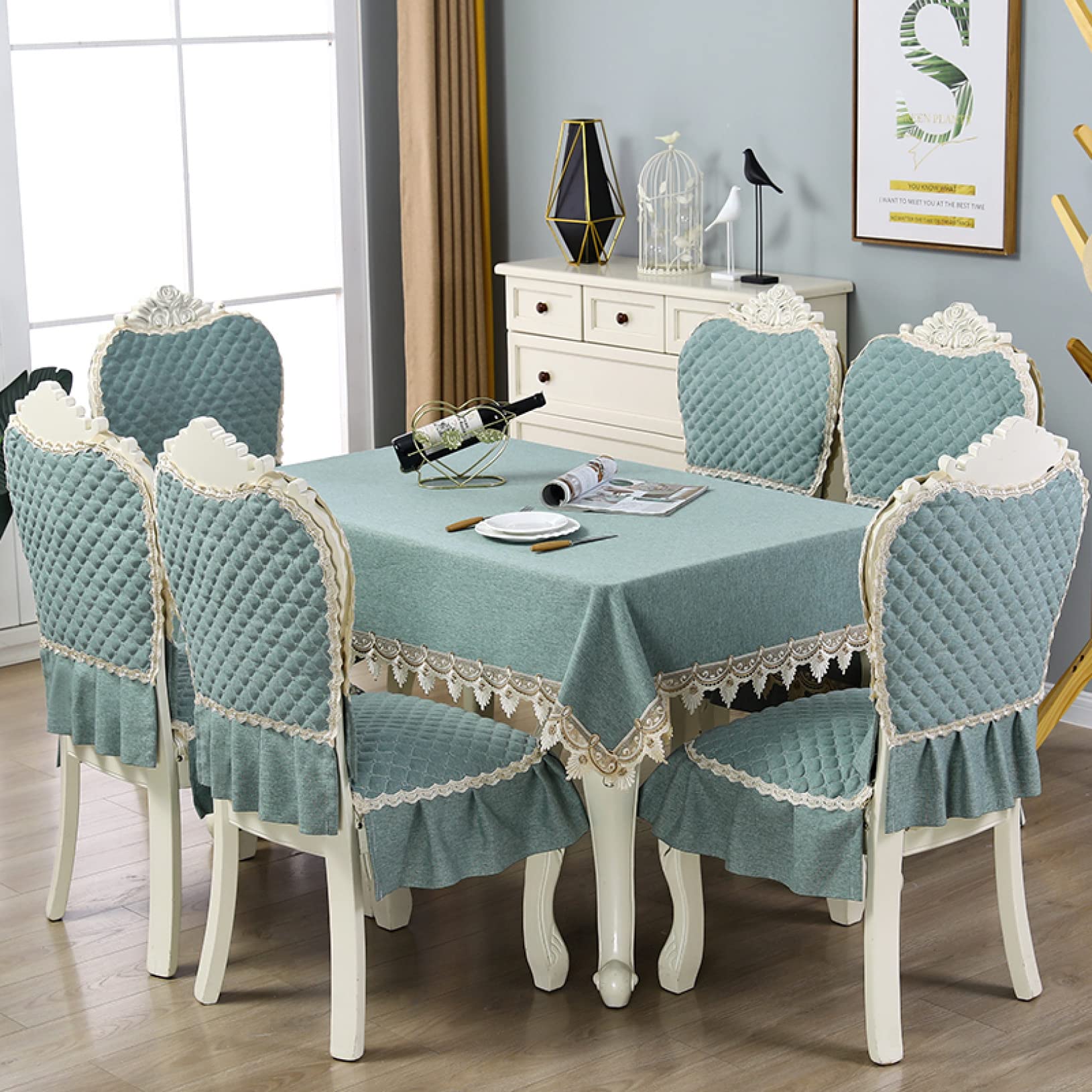 Amazon｜テーブルクロス レース 花柄 刺繍入り 北欧 テーブルカバー