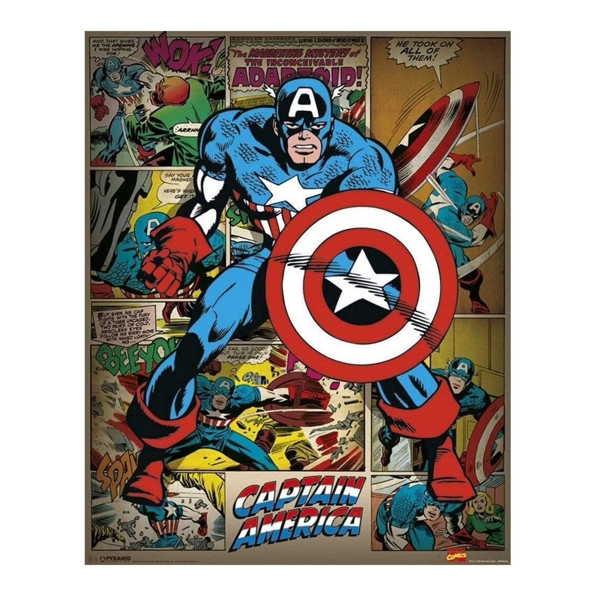 Pyramid International MARVEL COMICS - CAPTAIN AMERICA RETRO (MINI POSTER)