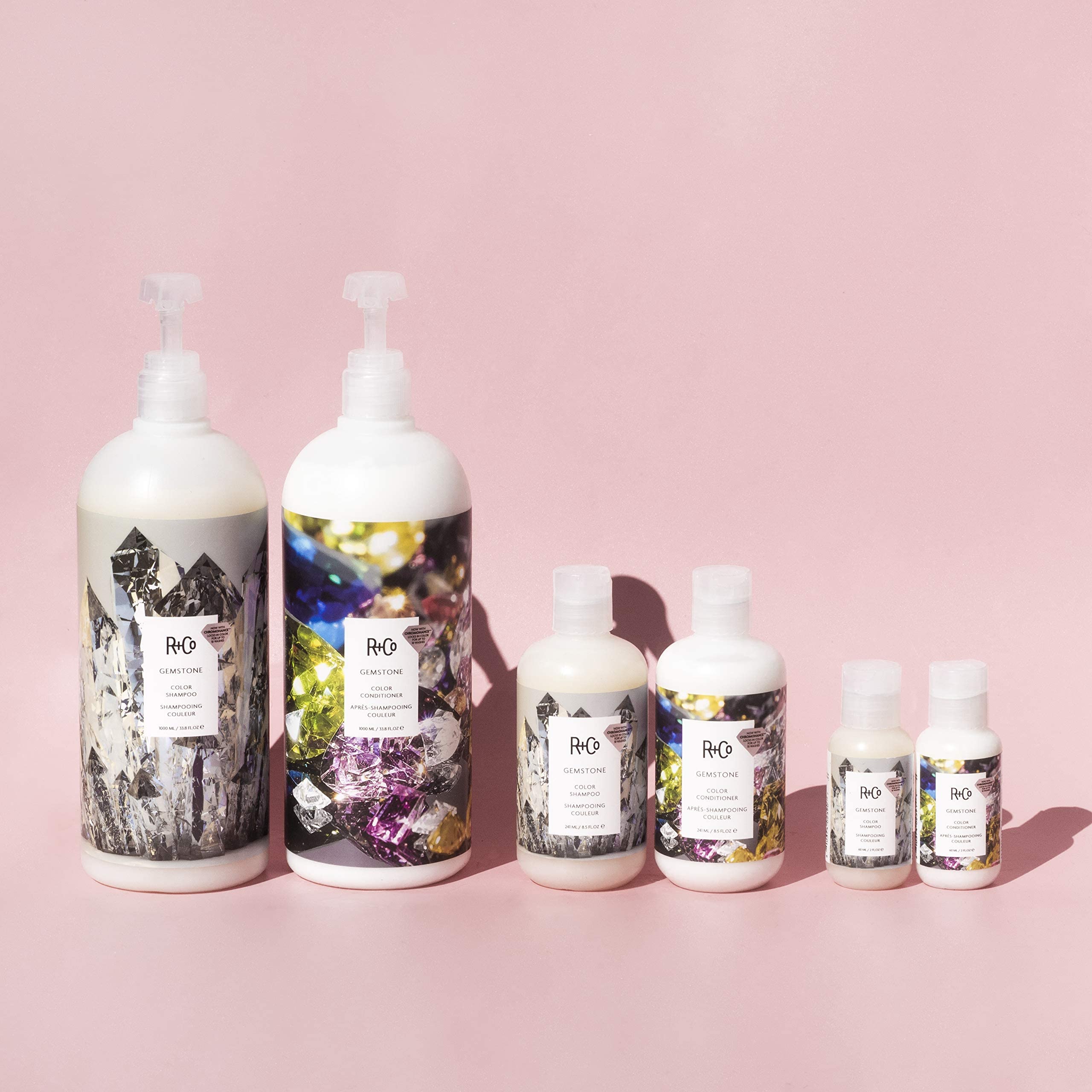 R+Co Gemstone Color Shampoo | Frizz Control, Repairs + Preserves Hair Color | Vegan + Cruelty-Free | 2 Oz