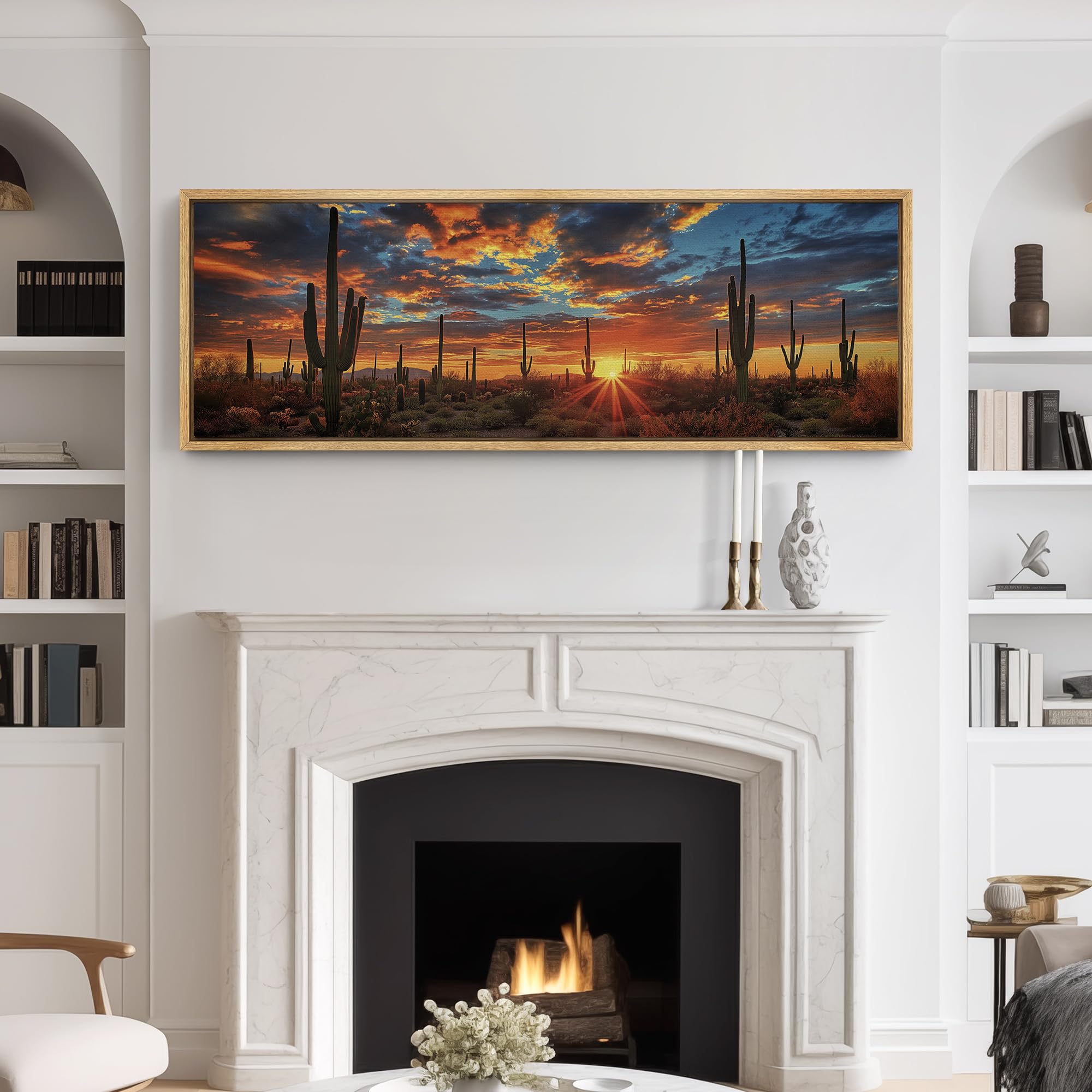 Amazon.com: SIGNFORD Large Framed Canvas Print Wall Art Desert