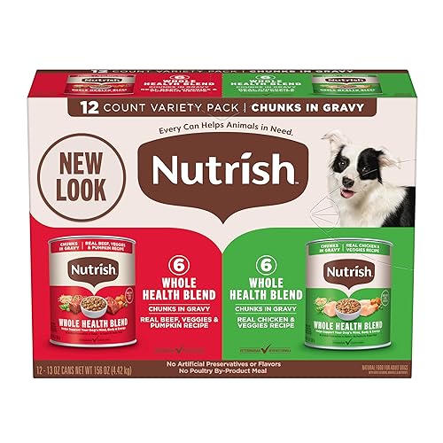 Nutrish Whole Health Blend Chunks in Gravy Variety Pack Wet