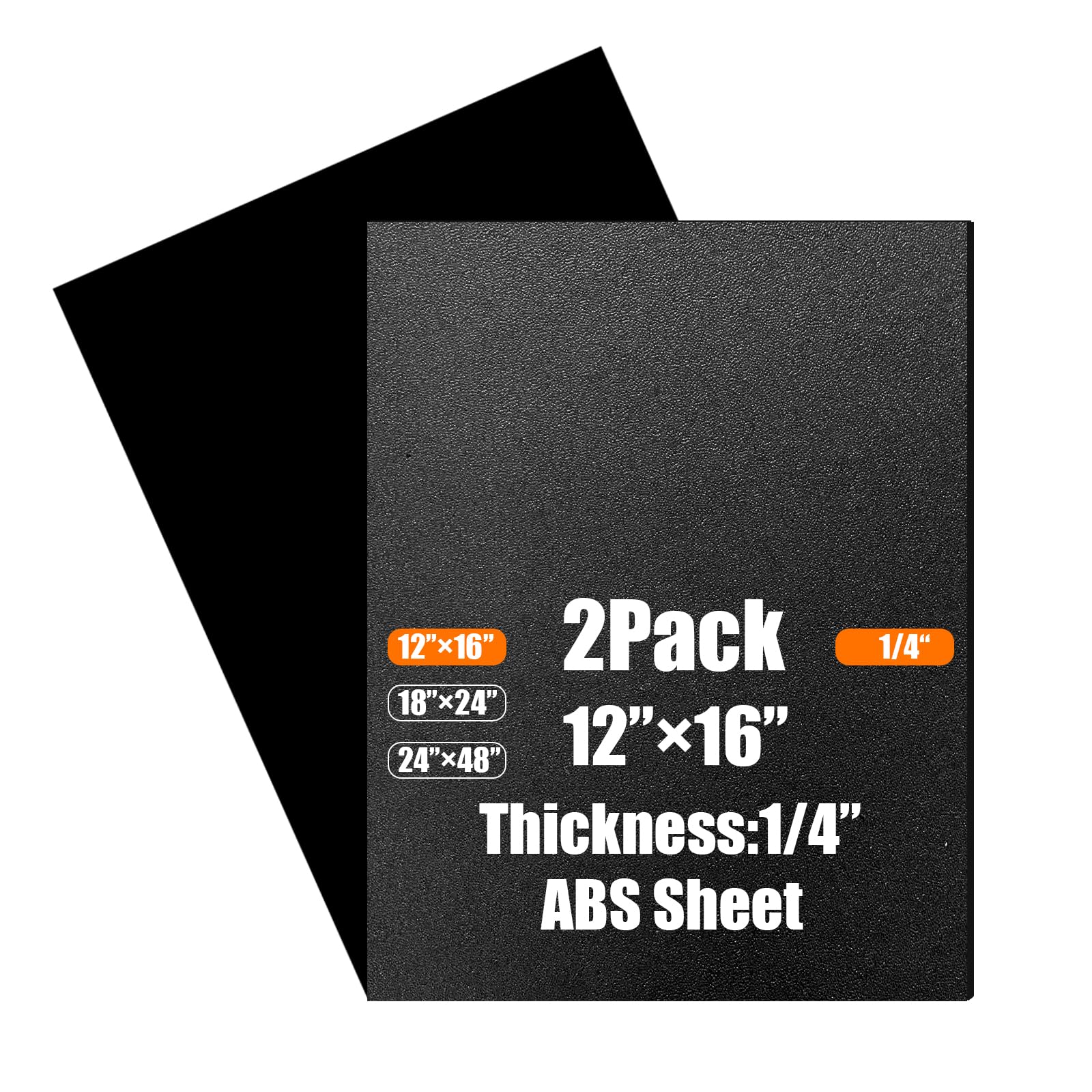 Black ABS Plastic Sheets - Heat Moldable DIY Panels -8 Black ABS Plastic Sheets - Heat Moldable DIY Panels -8