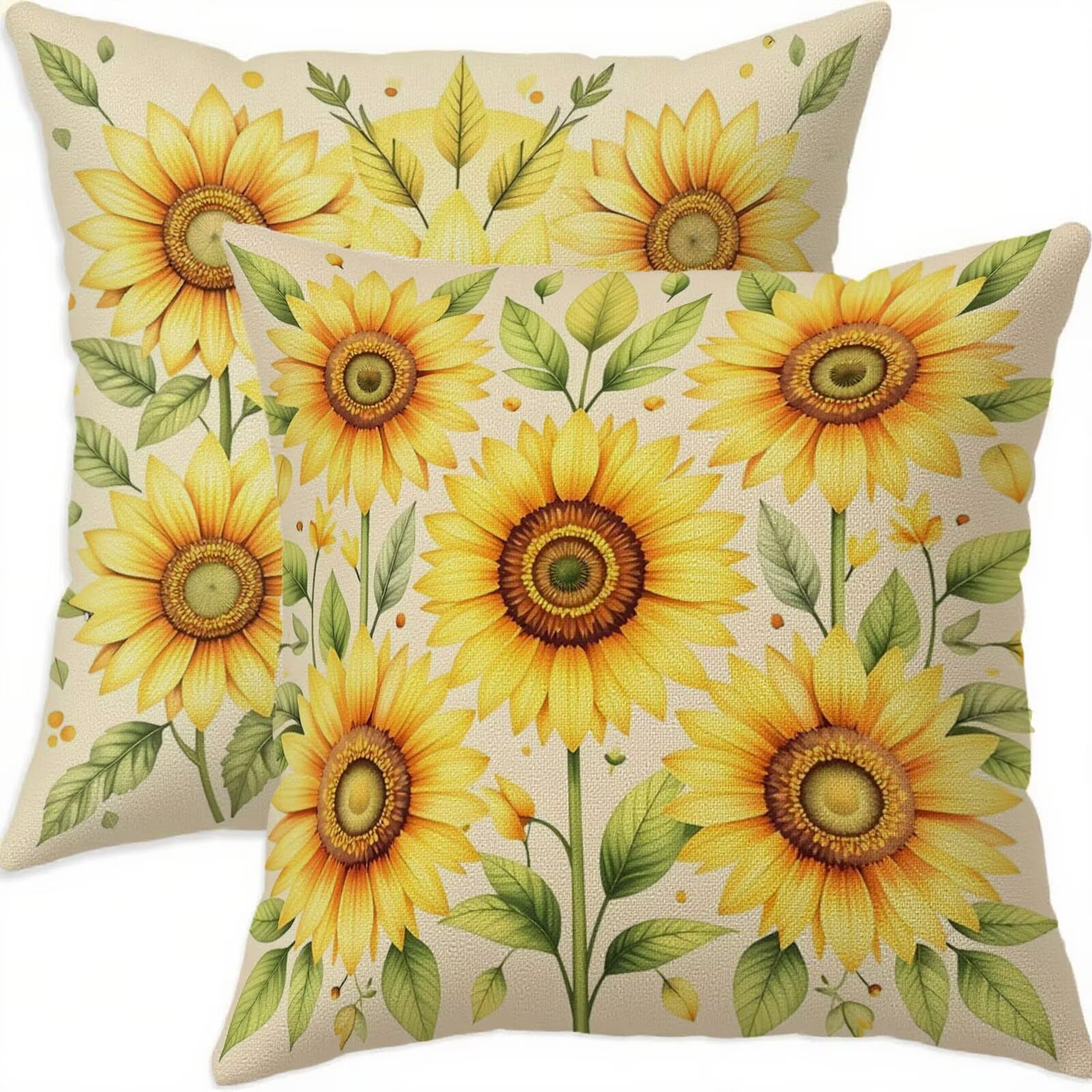 Housse de coussin tournesol imperméable pour votre décoration de balcon patio