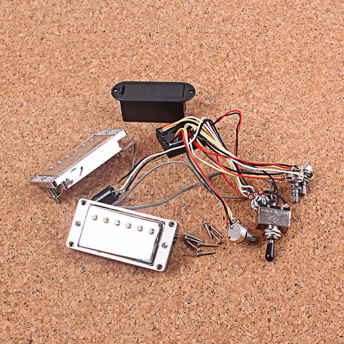 POPETPOP Robuster Humbucker Aktiver Tonabnehmer mit Elektronik Batteriebox Geeignet für Elektrische Gitarren und Musiker im Studio