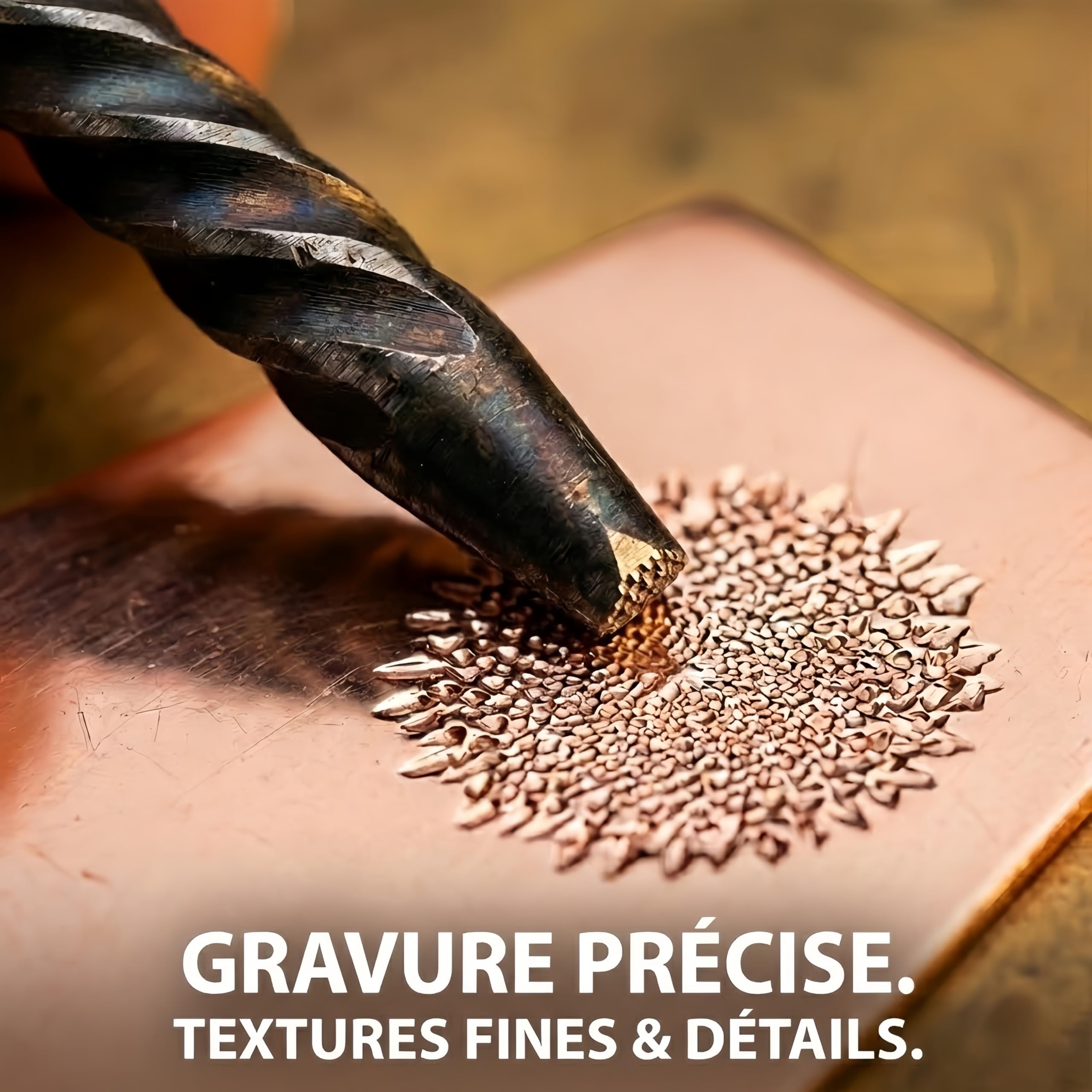 WAHEWUD 20-teiliges professionelles Schmuck-Amboss-Meißel-Werkzeug-Set, Metall-Gravur-Werkzeug-Set, tragbares Design in mehreren Größen, kompaktes Stahl-Stanzer-Set, für