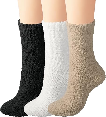 BomKinta Fuzzy Socks Women Winter Slipper Cozy Thick Warm Gifts