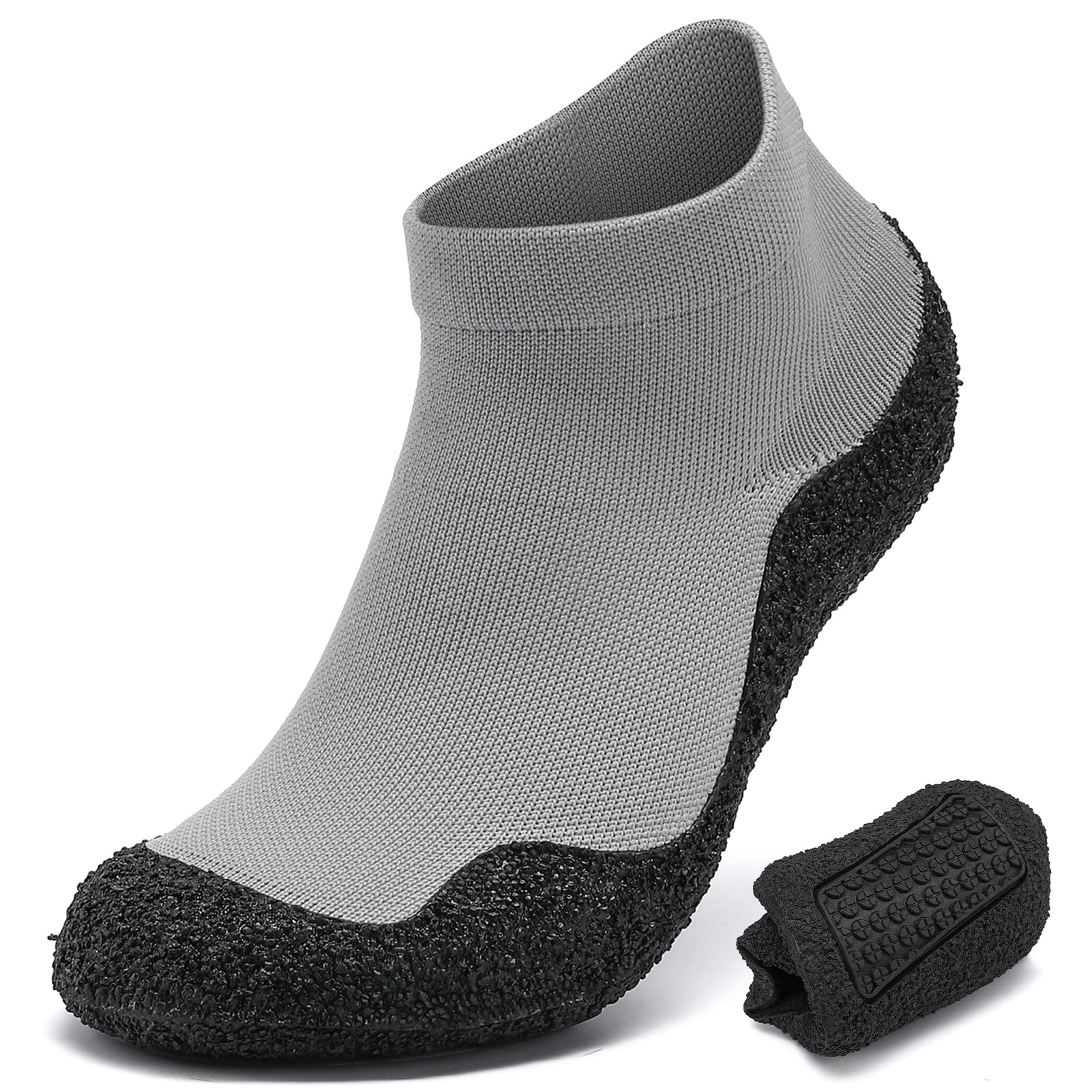 LUSWIN Mens Womens Barefoot Sock Shoes Minimalist Zero Drop Walking Shoes Comfortable Lightweight Ultra Portable Non Slip Multi-Purpose Fitness