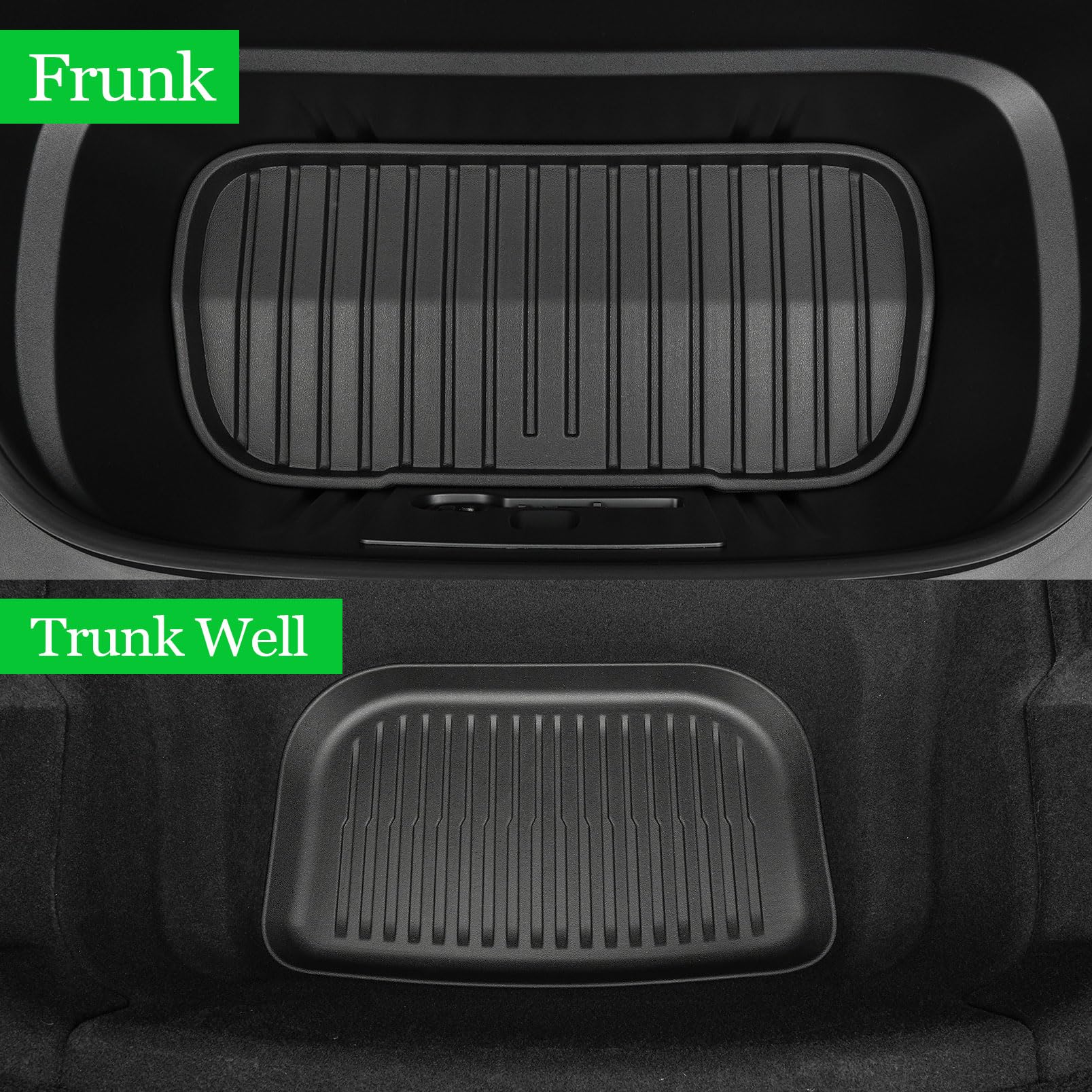 SHARGGE Model Y Juniper Car Floor Mats 2025 New Tesla Y All Weather TPE Full Set Cargo Liners — view 8