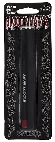 Miniatura 2 de Lápiz delineador de ojos rojo de Bloody Mary - Efecto de ojos sangrantes de terror - Utilízalo debajo de los ojos o en tus tapas superiores - Lápiz