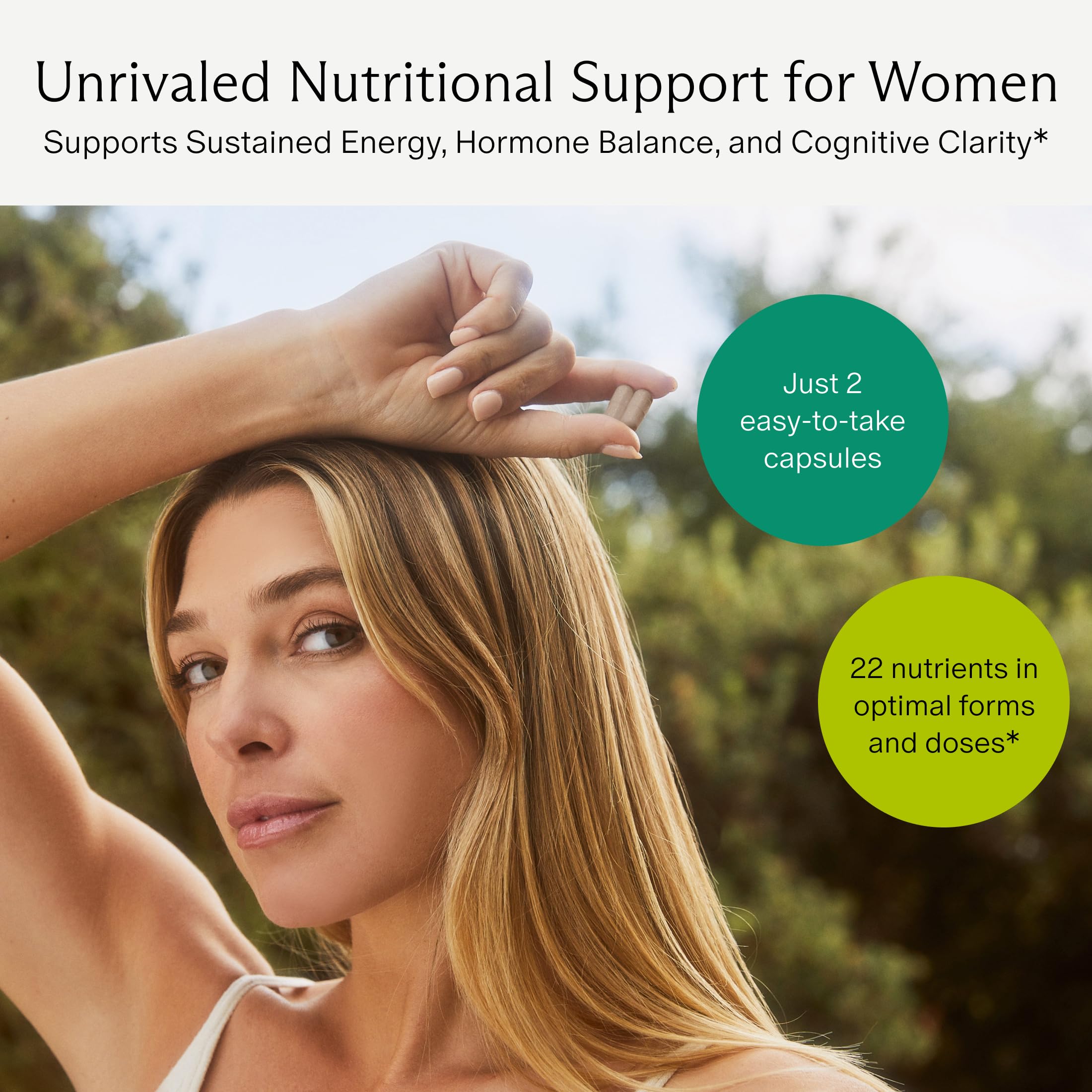 Needed. Multivitamin for Women with 22 Vitamins, Minerals and Antioxidants - Daily Womens Multivitamin - Vitamin B12, B6, D3 4000IU, Choline, Biotin, Magnesium, Folate and More (60 Count) — Amazon image 3