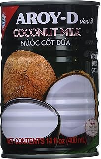 AROY-D Coconut Milk 13.5 Oz Can (Pack of 6)