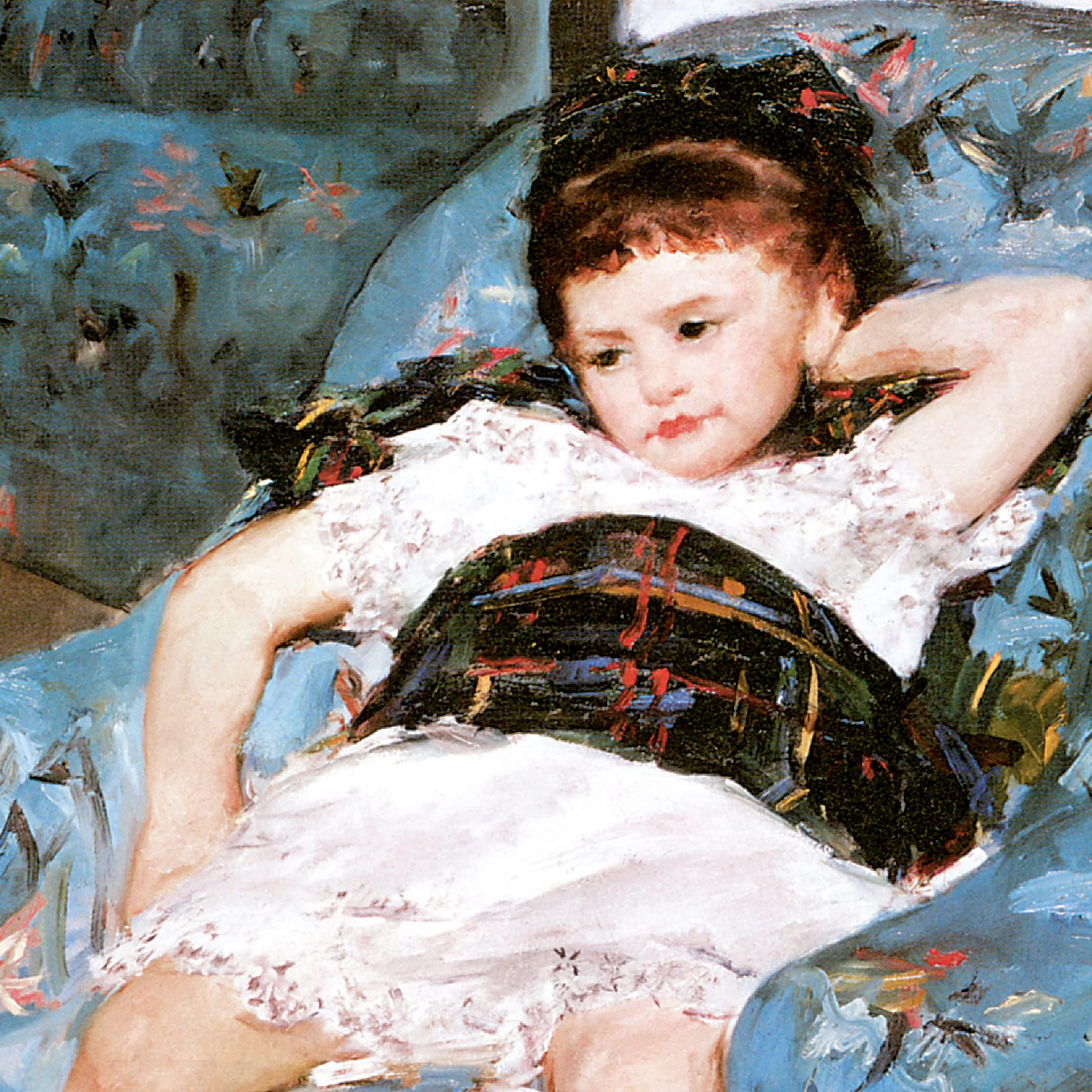 Amazon.com: Design Toscano Little Girl in a Blue Armchair, 1878