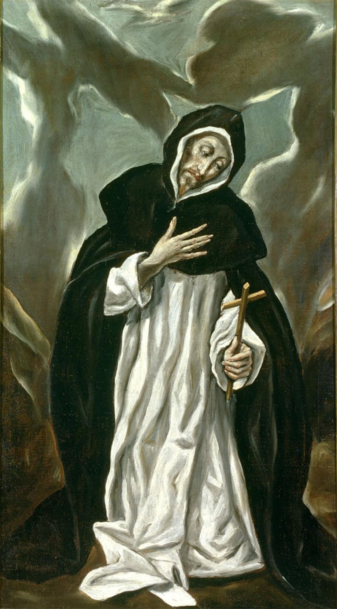 Tableaux Graffiti Art Mural d'El Greco Saint de Guzman 60x90cm Impression Moderne - 5