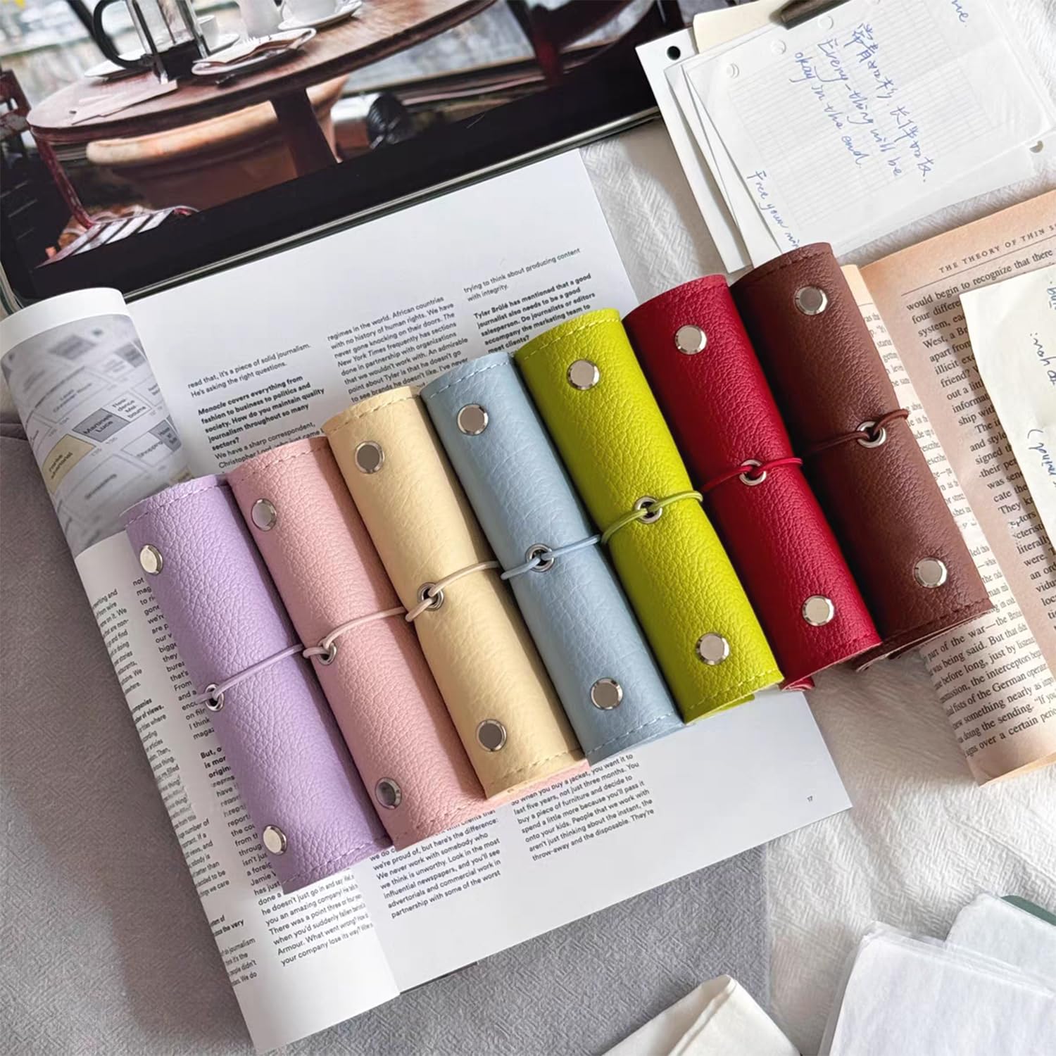 Amazon.co.jp: システム手帳 ミニM5サイズ 5穴手帳リフィル2冊付き