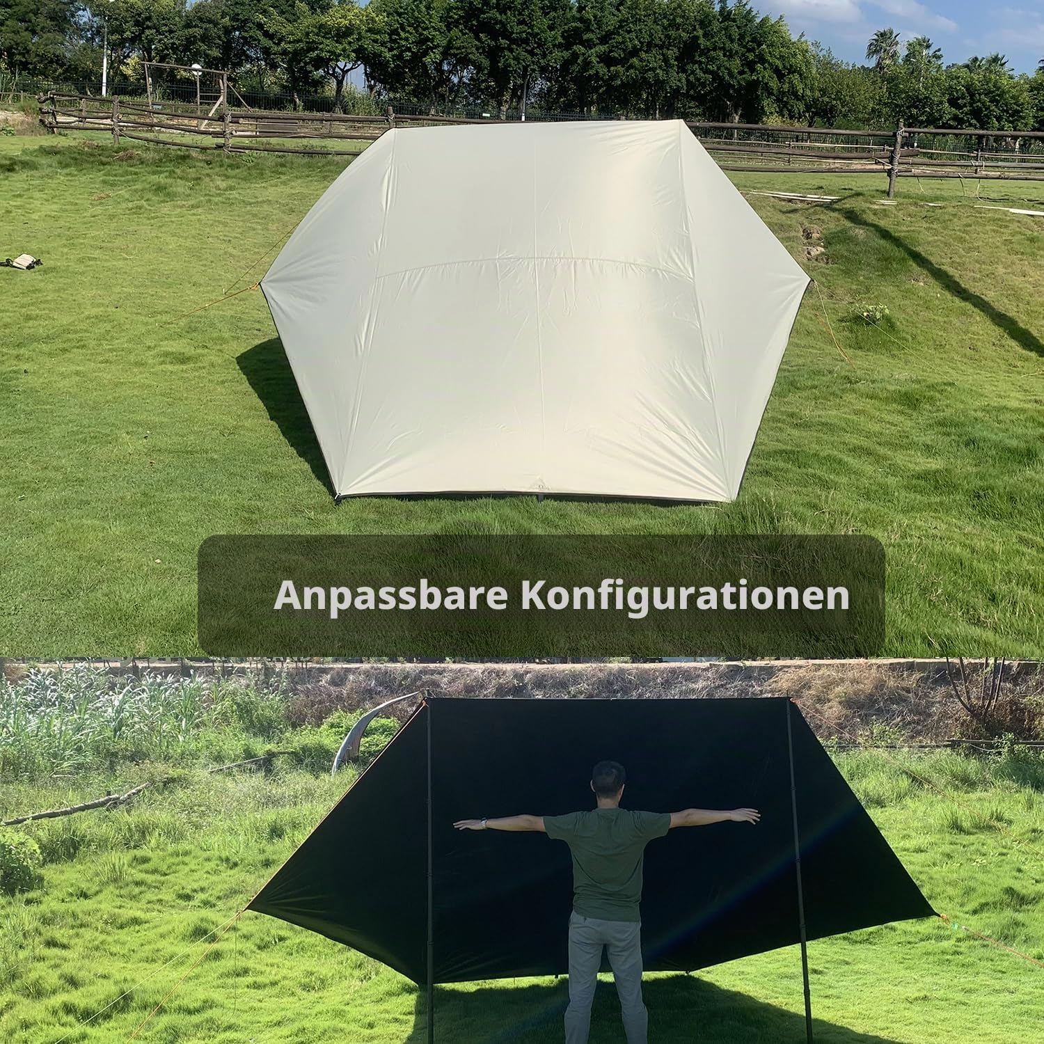 Car Awning Wasserdicht Auto Tarp Markise Sonnensegel 8000mm UVbeständig Vorzelt für PKW Vans Campingbusse Wohnwagen Auto Camping SUVs