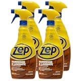 Zep Hardwood and Laminate Floor Cleaner - 32 Oz &lpar;Case of 4&rpar; - ZUHLF324 - Cleans Spots&comma; Stains&comma; and Scuffs while Restoring Shine on Hardwood&comma; Laminate&comma; Cabinet Doors&comma; Crown Molding&comma; and MORE