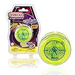 Duncan Toys Pulse LED Light-Up Yo-Yo, Intermediate Level Yo-Yo with Ball Bearing Axle and LED Lights, Clear/Green