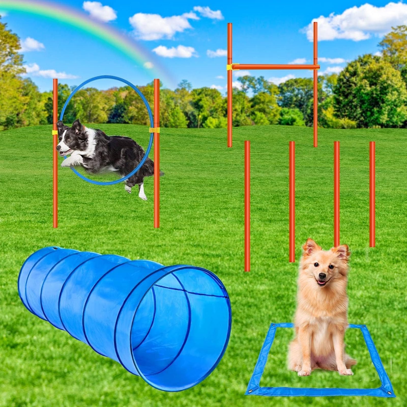 Tunnel Per Cani 300 Cm X 48 Cm | Giocattolo Educativo Per Agilità - Piccoli, Medi E Grandi Cani - Foto 9