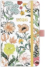 2026 Pocket Planner/Calendar - January 2026 - December 2026, Pocket Calendar 2026, Weekly Monthly Planner, 6.3''×3.8'', Pen Loop, 2 Book Marks, Elastic Closure, Note Pages