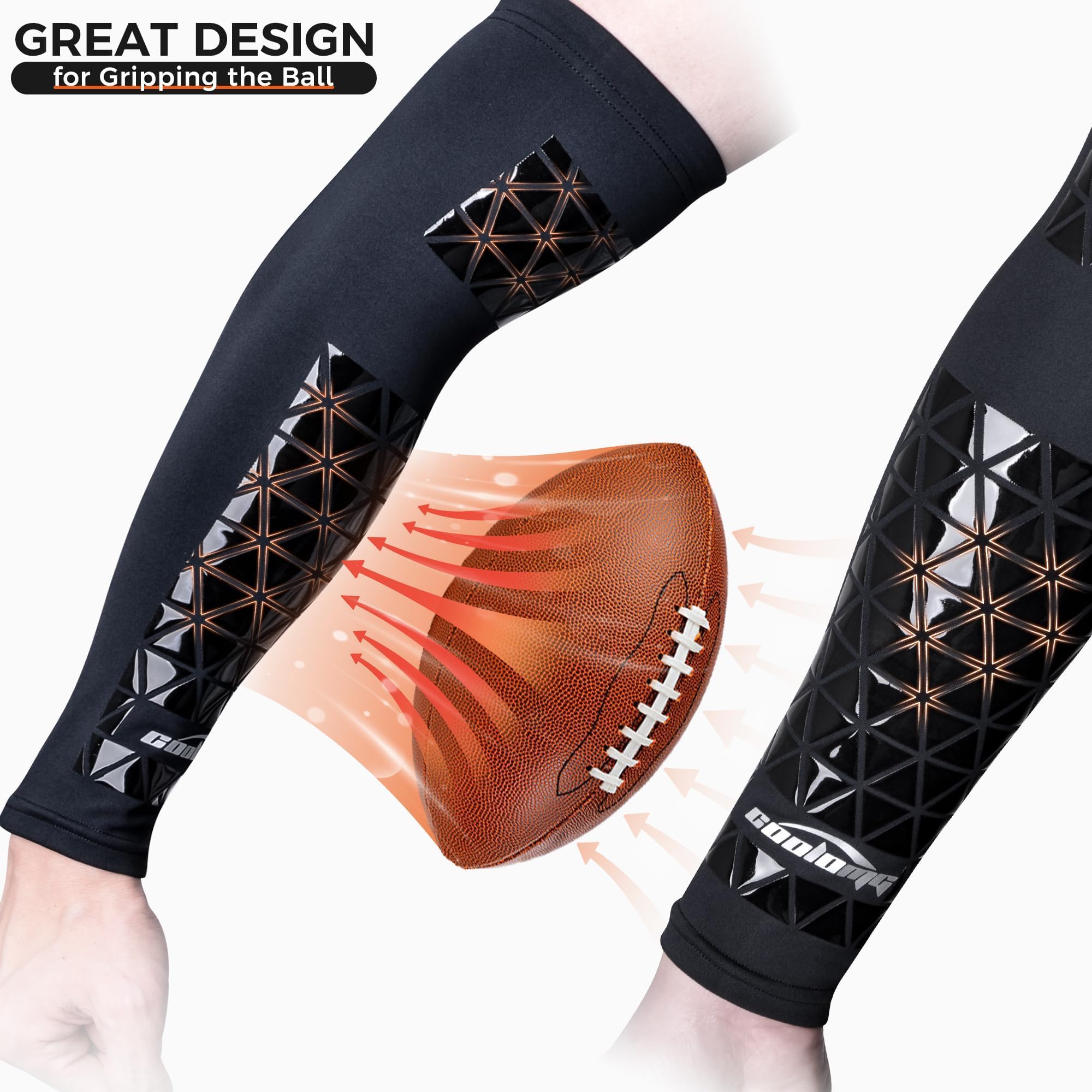 Snapklik.com : COOLOMG Football Arm Sleeves