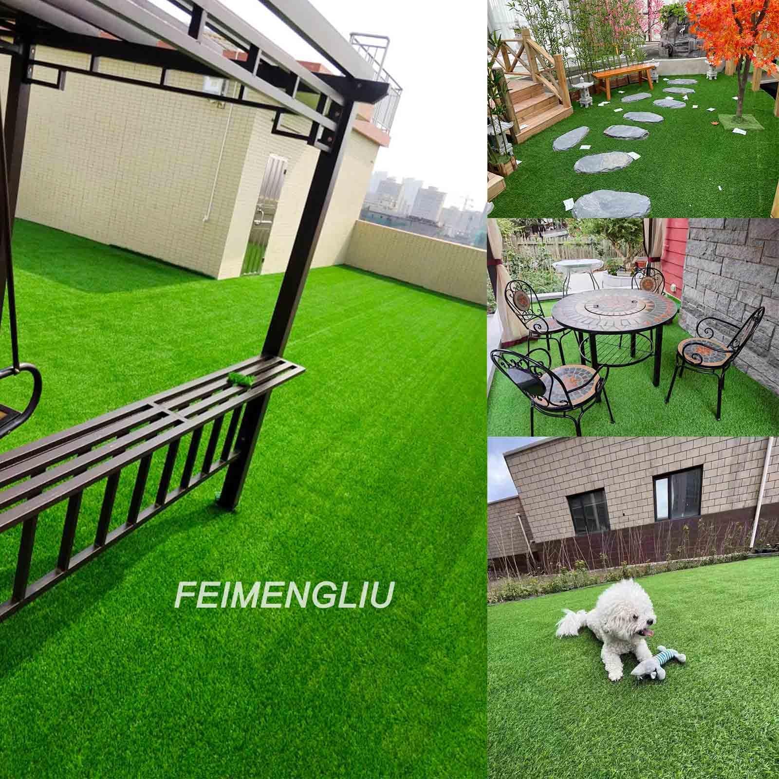 Amazon.co.jp: 人工芝生 秋色、青緑 人工芝生マット 1x5m 1x10m 2x10m 